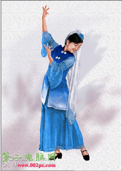 Photoshop鼠绘教程:绘制少数民族服饰之回族服装_中国教程网