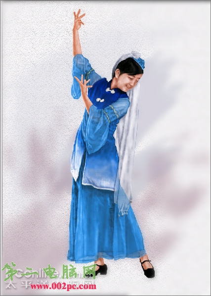Photoshop鼠绘教程:绘制少数民族服饰之回族服装_中国教程网